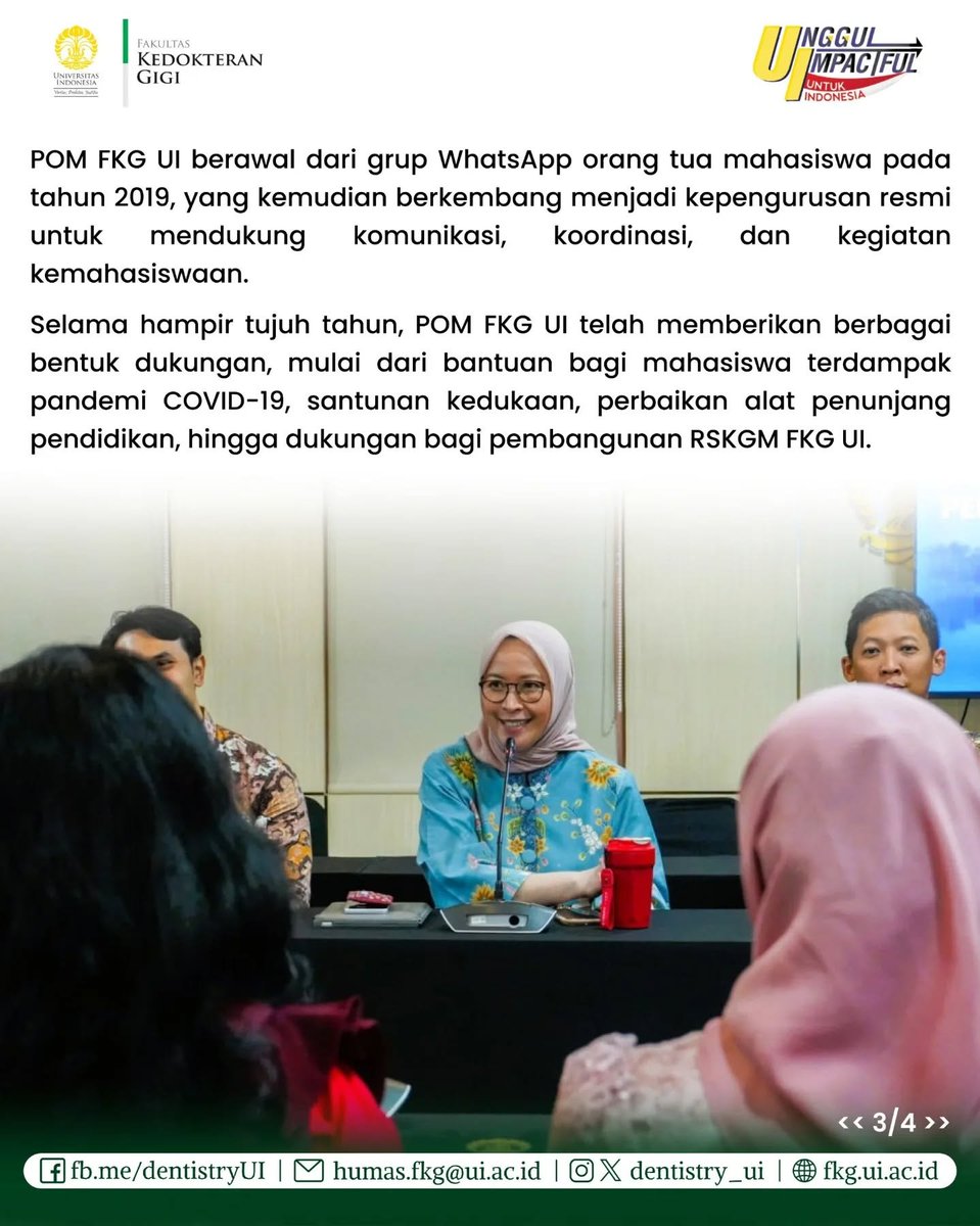 dentistry_ui's tweet photo. Semoga semangat kebersamaan ini terus terjaga serta menjadi ruang sinergi yang hangat antara orang tua mahasiswa dan FKG UI dalam mendukung pendidikan. 💚🦷
⬇️Baca selengkapnya⬇️
https://t.co/VNAC9nwJWu
#FKGUI #DentistryUI #POMFKGUI #UniversitasIndonesia #UnggulImpactful https://t.co/FrNpPmlA58