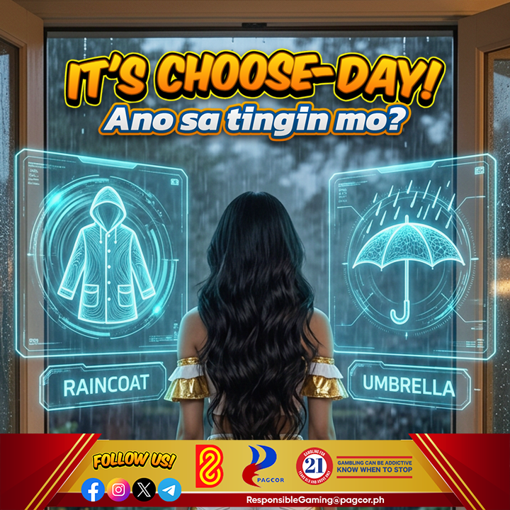 AnybetOfficial's tweet photo. Choose-Day na! ๐ฆ๏ธ
Raincoat ๐งฅ or Umbrella โ โ alin ang mas practical para sa'yo kapag umuulan, ka-AB?
Kahit ano pa ang pick mo, always STAY DRY ngayong tag-ulan! ๐
#ChooseDay #RainySeason #CommunityFun https://t.co/kMgOpiul19