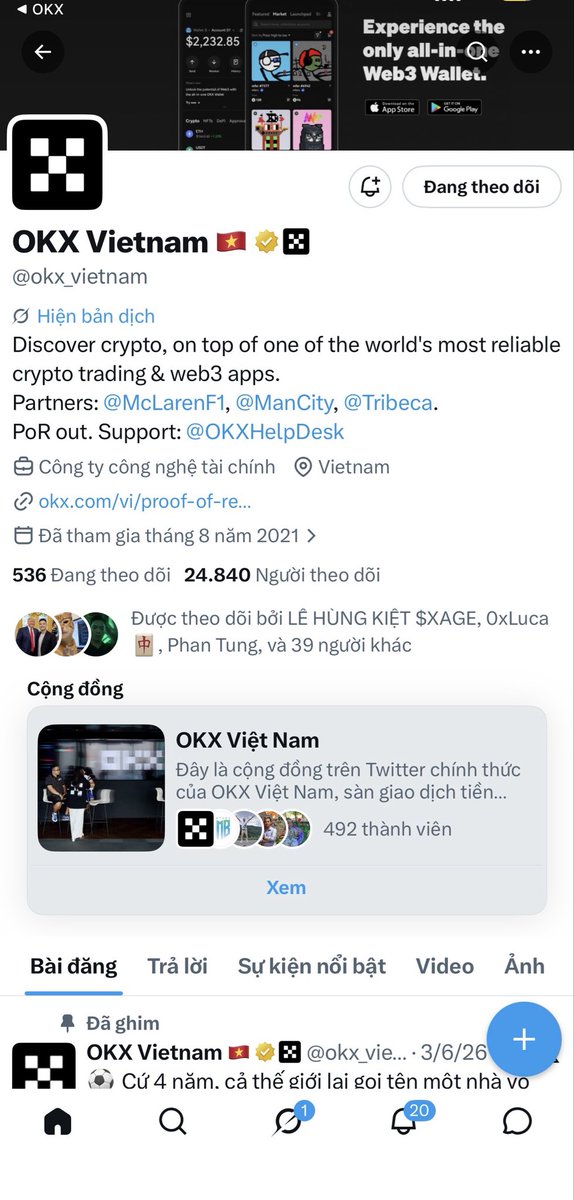 bachhop193's tweet photo. @okx_vietnam @okxvietnam Mình thấy okx dùng rất ổn mua bán usdt nhanh an toàn https://t.co/3cYErtUZOA