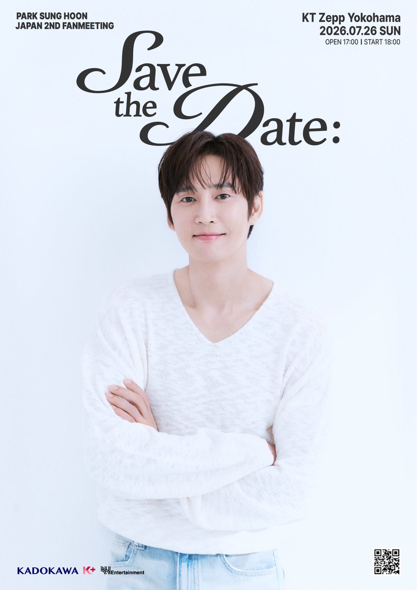PARKSUNGHOON_JP's tweet photo. 【チケット受付スケジュール一部変更のお知らせ】

パク・ソンフン 来日ファンミーティング
「PARK SUNG HOON Japan 2nd Fanmeeting - Save the Date：」のチケット受付スケジュールにつきまして、一部日程の変更がございますので、下記の通りご案内申し上げます。

◆ オフィシャル先行（抽選）
当落確認・入金期間：2026年7月2日(木)13:00〜2026年7月5日(日)23:59まで
↓
【変更後】
当落確認・入金期間：2026年6月30日(火)18:00〜2026年7月5日(日)23:59まで

◆ オフィシャル先行（先着）
受付期間：2026年7月2日(木)18:00〜2026年7月10日(金)23:59まで
↓
【変更後】
受付期間：2026年7月1日(水)18:00〜2026年7月10日(金)23:59まで

■ 公演概要 ※6/15更新
 https://t.co/g1f6BcM0Cq

ご不便をおかけいたしますが、何卒ご理解のほどお願い申し上げます。