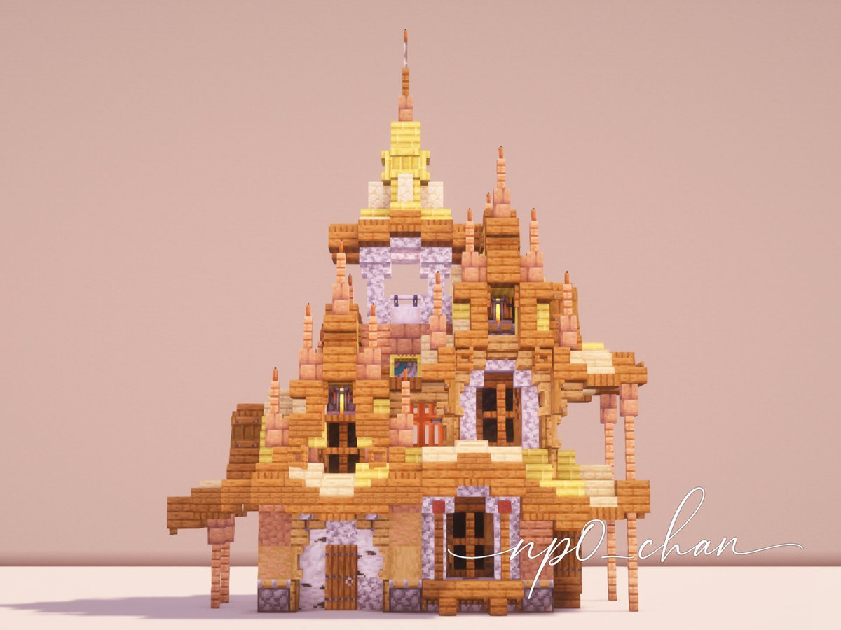 np0_chan's tweet photo. 🥞Golden Houses Pt.1
#Minecraft #Minecraftbuilds https://t.co/0cI2NL67zj