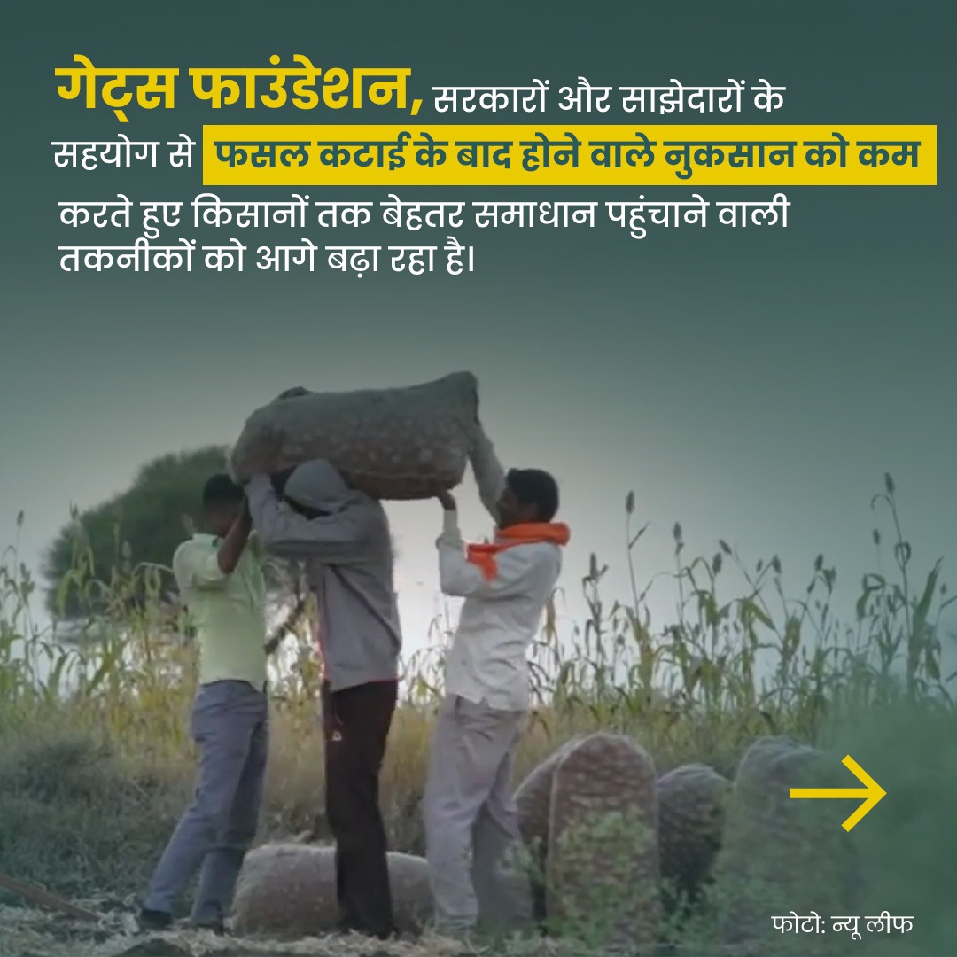 BMGFIndia's tweet photo. गेट्स फाउंडेशन के सहयोग से विकसित New Leaf का GreenCHILL, एक कम लागत वाला सौर ऊर्जा आधारित कोल्ड स्टोरेज समाधान है। इससे 50,000 से अधिक किसानों की आय 3 गुना तक बढ़ी है और भंडारण की लागत में 75% तक कमी आई है। https://t.co/NRaOiICCfA