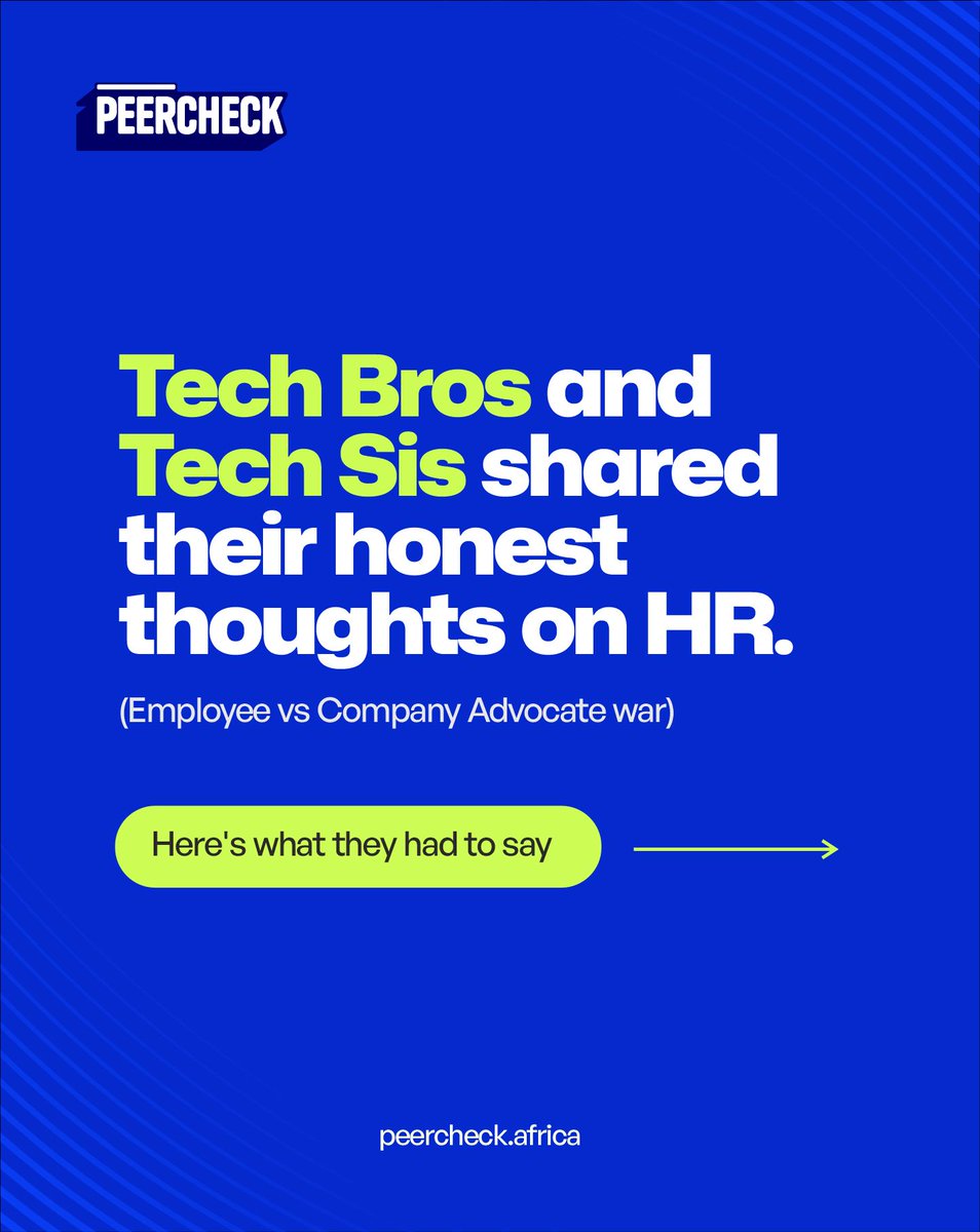peercheckhq's tweet photo. This one is going to hit different depending on where you've worked. 

Care to share your experience? 

#peercheck #workplacenigeria #hr #workplaceculture #employeeexperience #careerconversations #techprofessionals https://t.co/yGQgdXMsZq