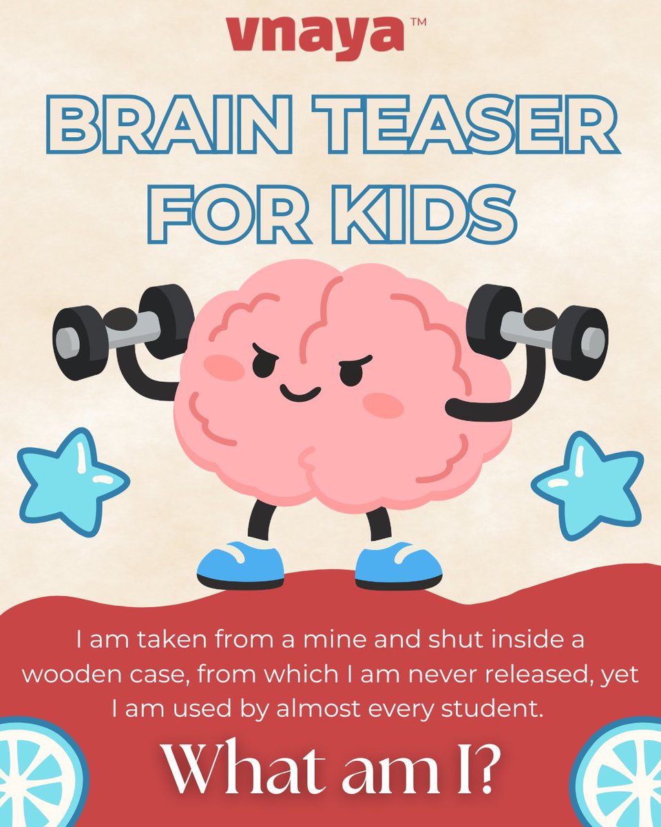 VnayaEducation's tweet photo. Give your brain a quick workout with today's teaser! These puzzles help improve reasoning, focus, and creative thinking while making learning enjoyable.

Follow Vnaya for more brain teasers, riddles, and engaging educational content. 

#BrainTeaser #KidsLearning #FunLearning https://t.co/BqMF13P7Cg