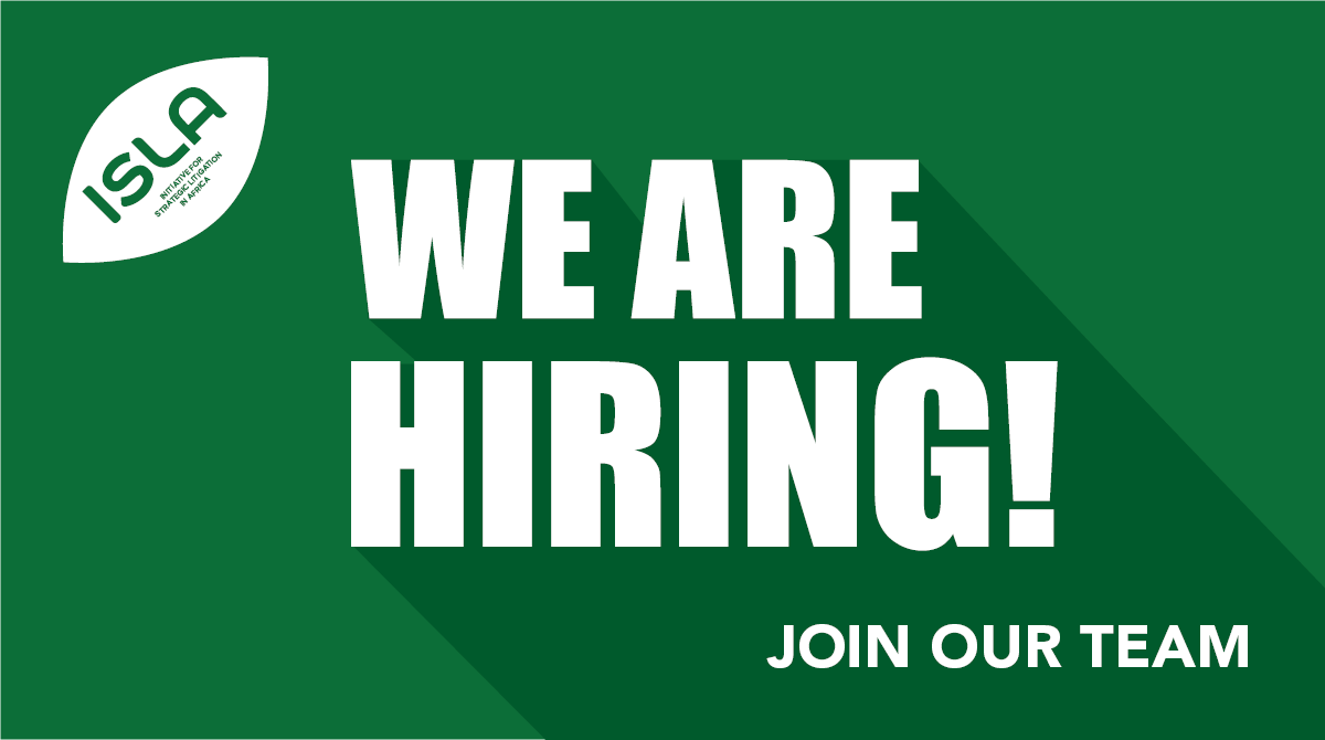 ISLAfrica's tweet photo. ISLA seeks a bilingual (English/French) Legal Associate to support the Feminist Litigation Network across Anglophone &amp; Francophone West Africa.

Apply by 18 June 2026:
https://t.co/c8y8RoDYQH

#LegalJobs #HumanRightsJobs #AfricaJobs #StrategicLitigation https://t.co/eQPmbw52GQ