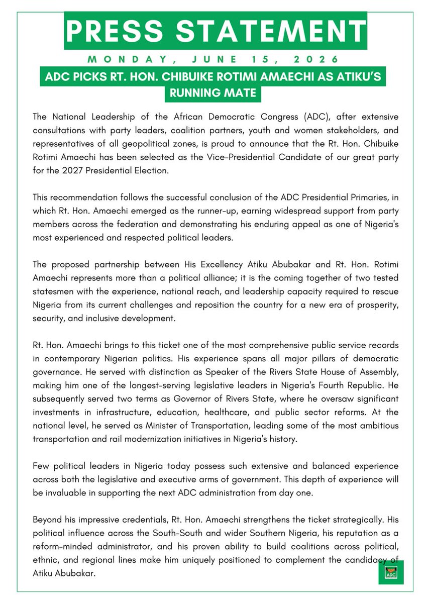 ADCNig's tweet photo. Press statements. https://t.co/zcxL4mWpyK