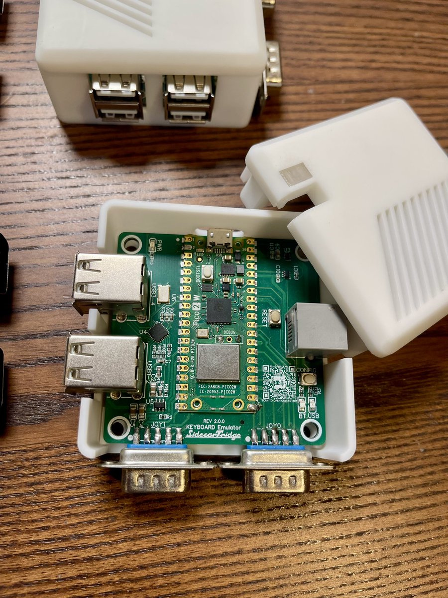 sidecartridge's tweet photo. First Soufflé units off the bench. Drop-in IKBD for the Atari Mega ST/STE: pair a modern keyboard, mouse or gamepad over USB or Bluetooth, and the host still sees a stock HD6301 controller. Same timing, same quirks. Compatible with software that talks to the real chip.
https://t.co/eBHcbv3skT