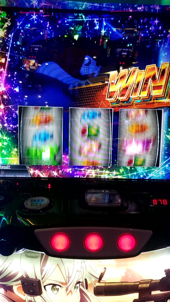 ah1222927's tweet photo. 新台SAO！
初打ちで上位行ったけど2500枚終了でした🫣
普通に面白くて高設定を打ってみたい！ #スマスロ #SAO2 https://t.co/ffbgenyR3Y