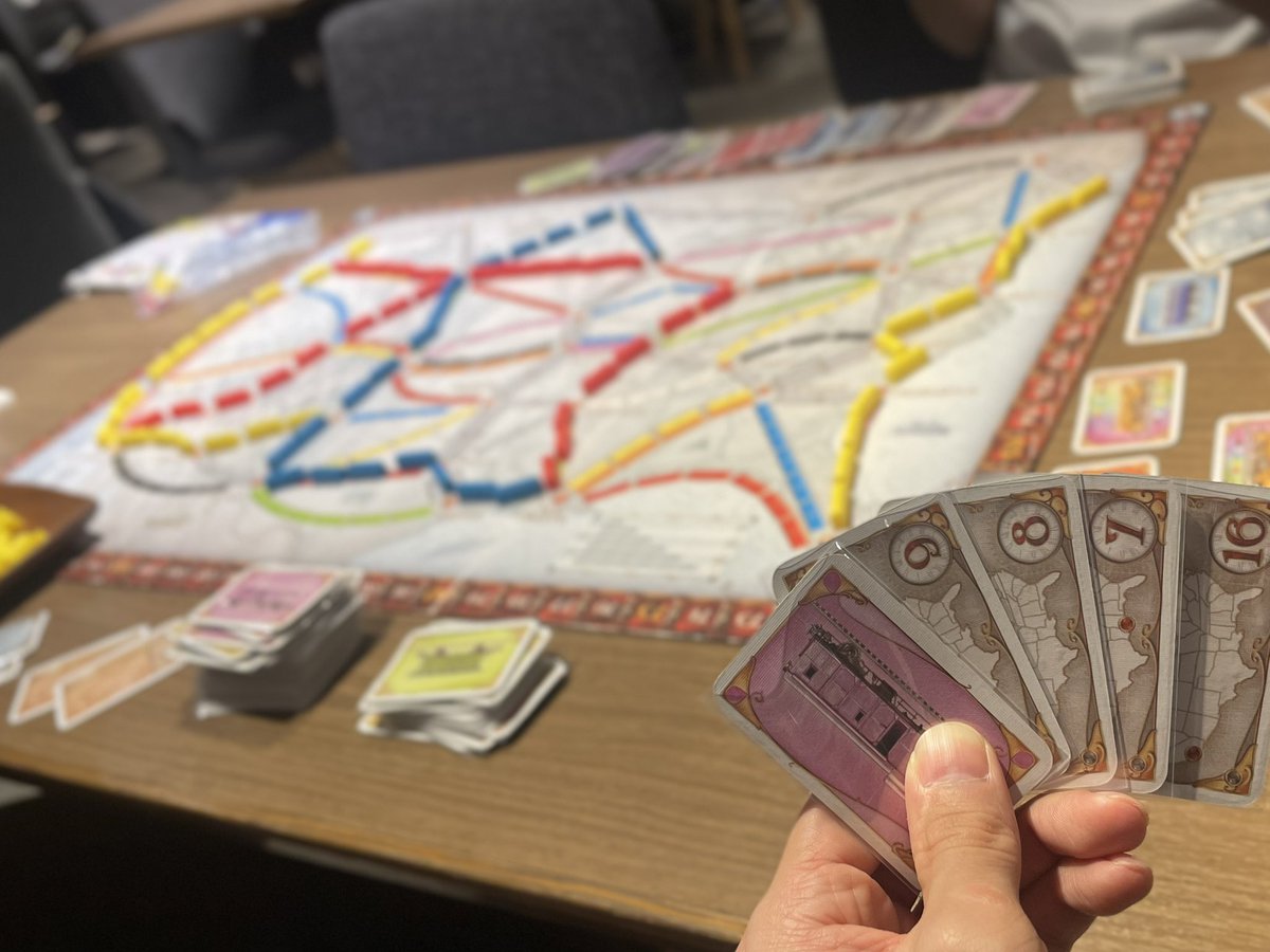 kan_eikan's tweet photo. 『TICKET to RIDE』『ギズモ』をプレイ✨️
楽しかったー‼️
 #ボードゲーム 
 #tickettoride 
 #ギズモ https://t.co/ntRBp0mqkQ