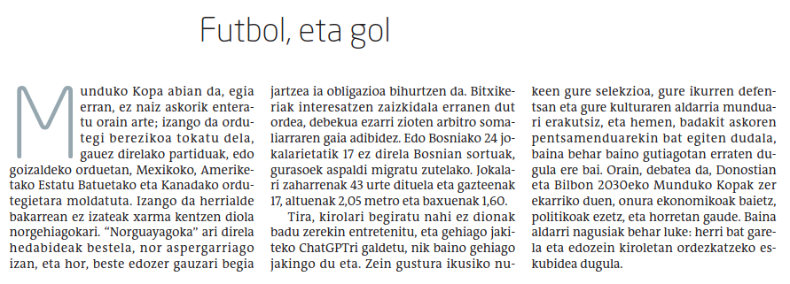 SnOiD_JaUnA's tweet photo. Gaurko #Txuriyarena'ren kopia berezi bat @FIFAWorldCup'rentzat: Euskal Herriko estadiorik handienak erabili nahi dituzuela? Ados. Gure taldeak parte hartuko duen mundialen batean akaso. 2030etik aitzina.
#Alaporai
«Furbol, eta gol», @Txuriya'k errematatua. https://t.co/0yVSKsdpuV