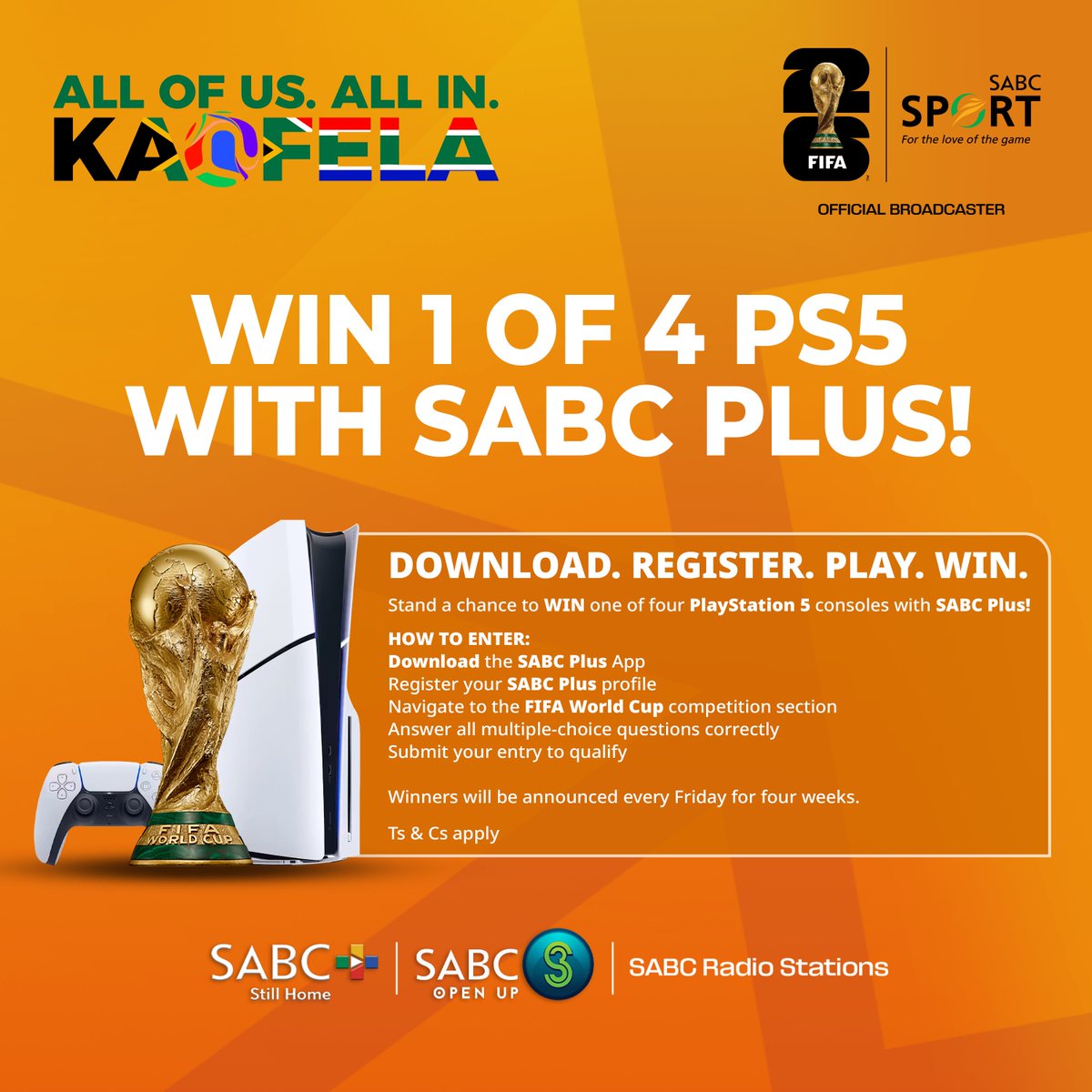 LesediFM's tweet photo. #SABCSport #AllOfUsAllInKaofela #FIFAWorldCup2026 #SABCPlus https://t.co/kSnN0Vhtge