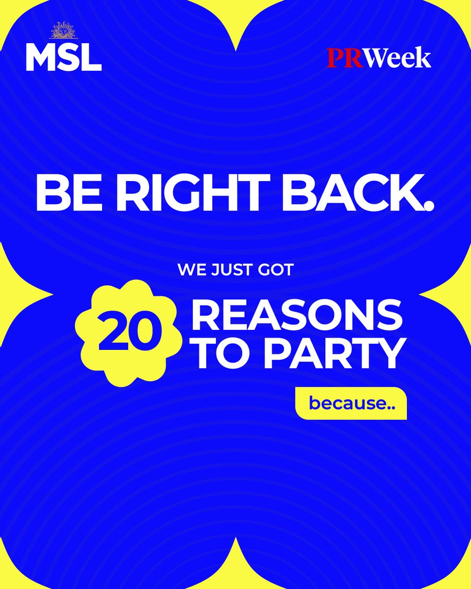 MSLGROUP_India's tweet photo. Curious.
That's what we are. Curious enough to see the world differently, challenge assumptions, and turn observations into ideas.
That's how we create work that delivers impact.
We're grateful for the recognition at PRWeek Awards India 2026 and even more excited for what's ahead https://t.co/PsM6vgNbgT