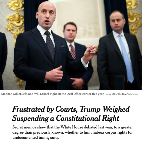 EricLeeAtty's tweet photo. Trump admin is actively plotting to establish a dictatorship, arrest opponents &amp; detain ppl indefinitely. Anyone who thinks this would be limited to non-citizens is fooling themselves. Whatever remains of democracy is slipping away.

Dems downplay, but mass mobilization needed! https://t.co/EvDfgvqLDB