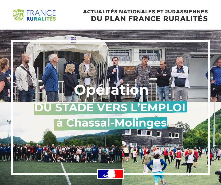 Image de Préfet du Jura - ⚽ le sport au service de l’emploi
⛹️Le 4 juin à Chassal-Molinges, près de 90 demandeurs d’emploi