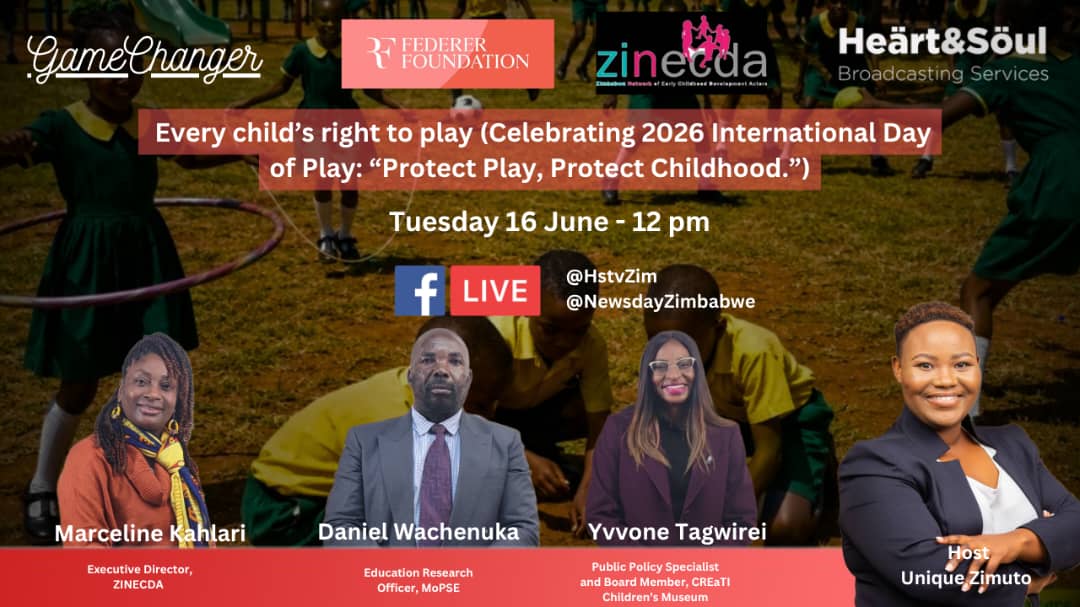 zinecda's tweet photo. #Mondaysmotivation 
Let’s stand up for children’s right to play!

Join us on Tuesday, 16 June at 12:00 PM for a live discussion commemorating the International Day of Play, under the theme: “Protect Play, Protect Childhood.”

📺 Tune in on Facebook via @HStvNews 
#ProtectPlayProtectChildhood
#IDOP2026
#InternationalDayOfPlay See less
