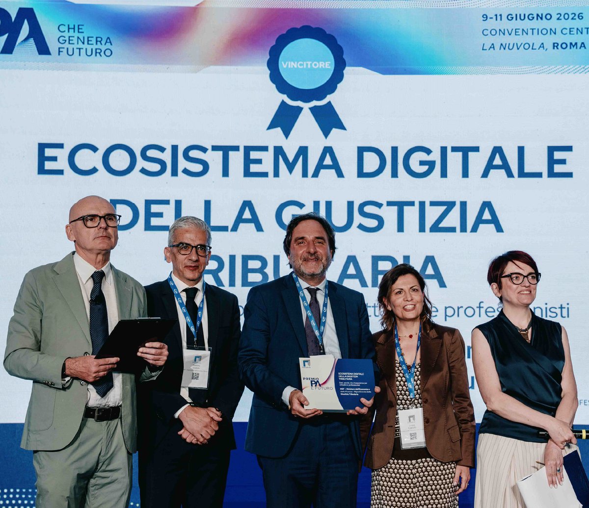 Sogei_SpA's tweet photo. Tra i 30 vincitori della Challenge PA e Futuro di #ForumPA2026 ci sono ANIST - Anagrafe Nazionale dell'Istruzione del @MIsocialTW e l’Ecosistema digitale della Giustizia Tributaria del @MEF_GOV.

Una grande collaborazione tra le due istituzioni e #Sogei.

#SogeiComunica
@FPA_net https://t.co/JhOUKUvdMC