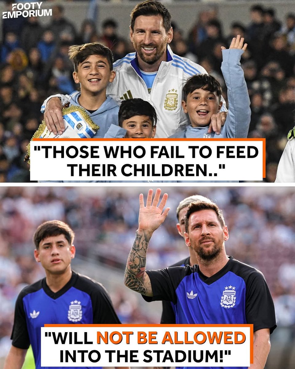PoojaMedia's tweet photo. The Argentine government has handed US authorities a list of 13,000 Argentine fathers who have failed to pay child support owed to their children &amp; they shouldn't allow them into the stadium 😭 https://t.co/dPuBCIQIn8