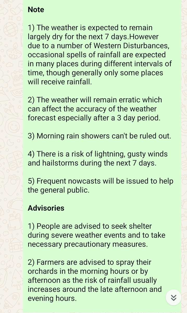 KashmirWMan2's tweet photo. Weather Update For The Next 7 Days 👇 https://t.co/OEdMbewdGn