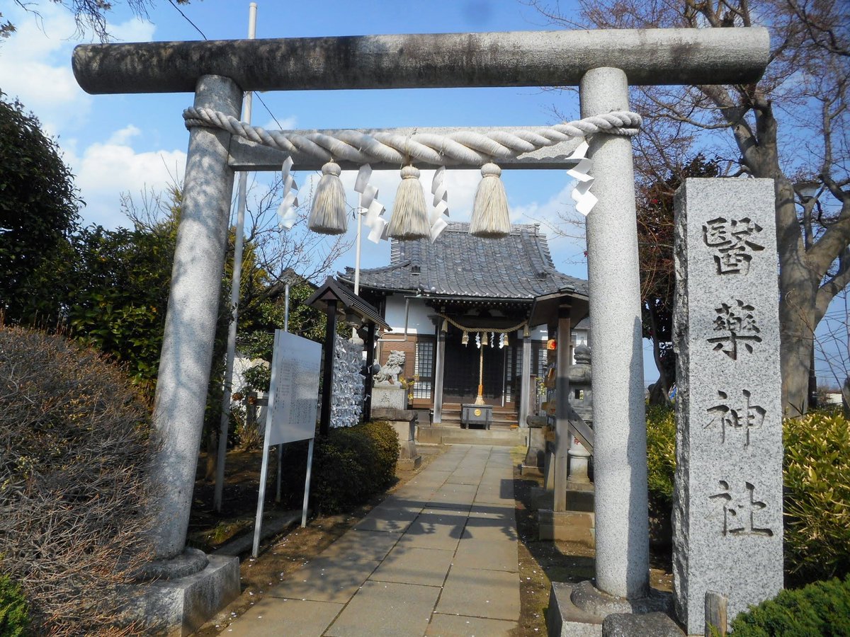 yokohama18ku's tweet photo. 山内あおば
「醫藥神社は、醫王山藥師院東光寺の境内社として建立されたわ！名前は東光寺の山号と院号から１字ずつを取って付けられたそうよ。
明治の神仏分離令のときにお寺を廃して神社を独立させたけれど、そのとき僧侶から神職になった諦恵は徳川斉昭の庶子だったんだって！」
写真・情報提供：じゃーさま

#Yoccoの1日
