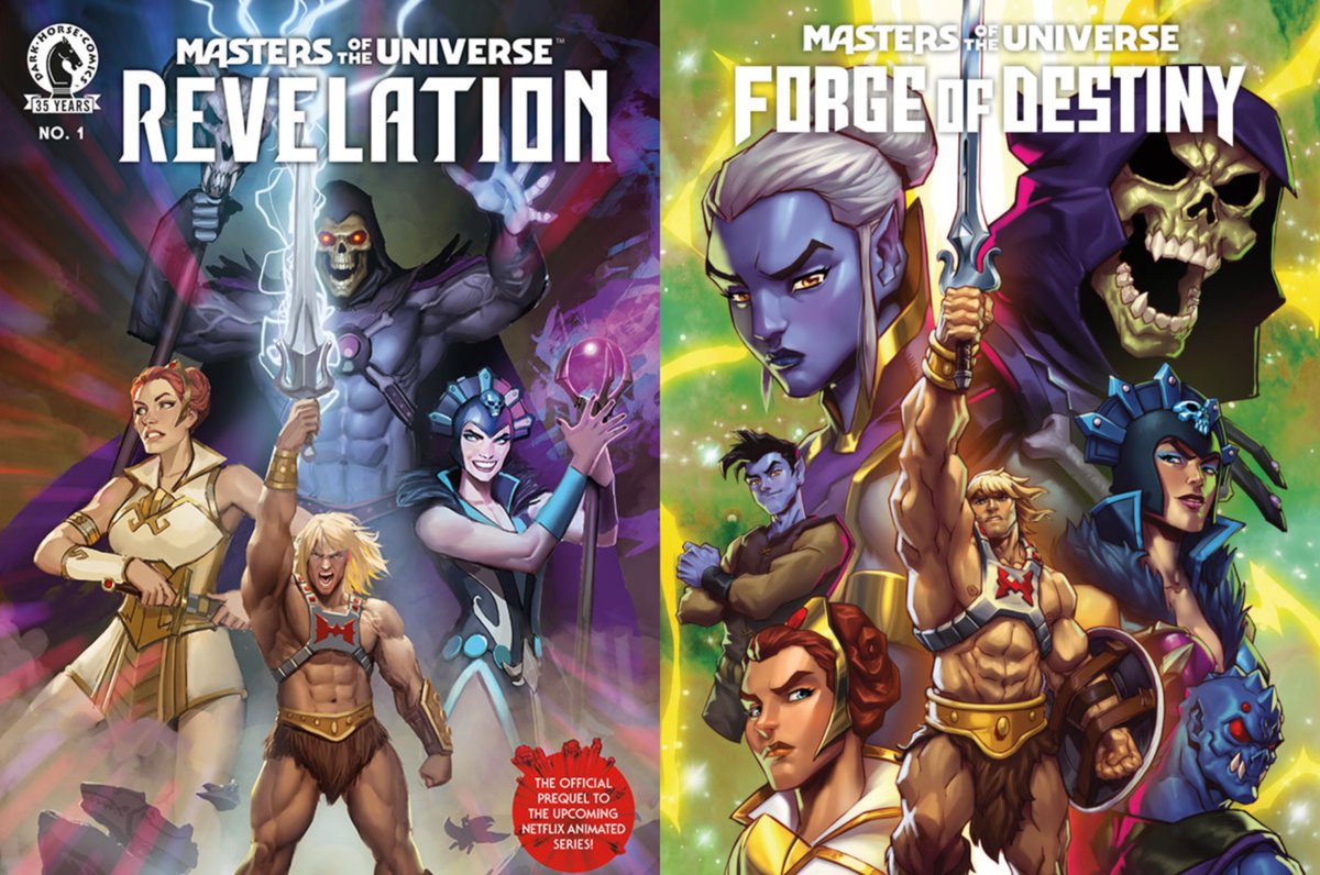 bonecasstle's tweet photo. MASTERS OF THE UNIVERSE: REVELATION + REVOLUTION

The comic tie-in/prequel comics are all being collected in a big hardcover edition this November as well as the entire series itself getting a blu-ray steelbook release  next week, June 24!

The show is streaming on Netflix! https://t.co/MHfbvPxZap