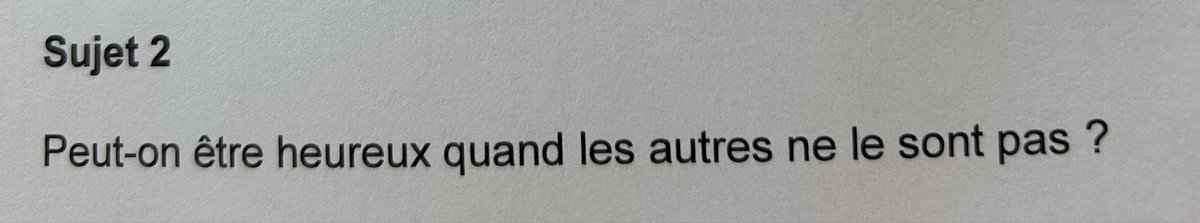 ArmelGuerne1983's tweet photo. Baccalauréat de Philosophie : finalement l’esprit de la philosophie n’est jamais autre chose que l’esprit de solidarité poussé à son comble. L’un des sujets attendait même que les élèves osent être à la hauteur d’une Lettre Encyclique - à la mesure de la démesure du Bien à faire. https://t.co/4zGVZDFjJj