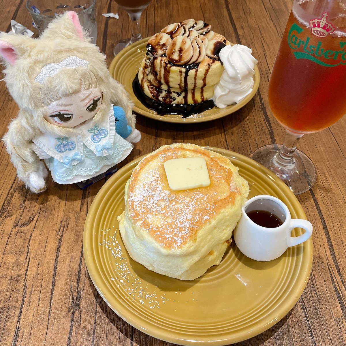 lapin_san_'s tweet photo. 先日パンケーキ食べに行った時、ぜんぶみゃおこの😠してたみゃおこちゃん　ｶﾜｲｲｶﾜｲｲﾈ https://t.co/1o8oXTEoGp