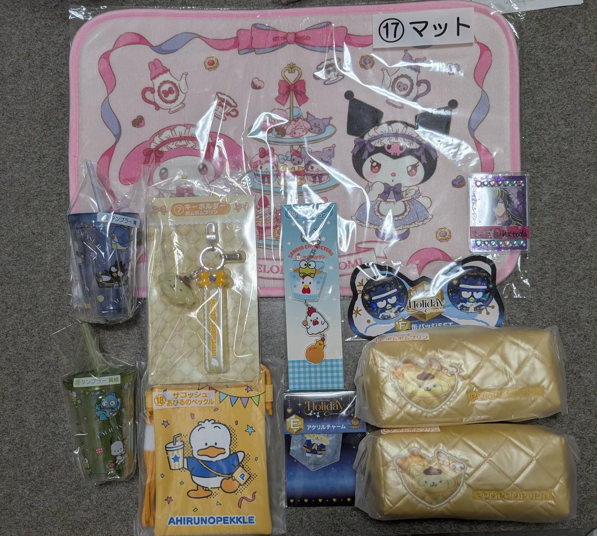 hxtoda's tweet photo. 【交換希望】
サンリオ 当たりくじ 当りくじ はぴだんぶい

譲)画像1枚目 参照

求)はぴだんぶい 当りくじ
マスコット ハンギョドン、ポチャッコ

大阪市内手渡し優先、郵送対応。
お気軽にお問い合わせ下さい！ https://t.co/DGFcpVFjcE