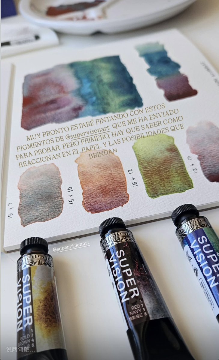 SuperVi54458483's tweet photo. From the sharing of artist @rodriguezlopezoniel .
Bringing wonderful works,
Thank vou for your love of our Supervision watercolor paints. #supervision watercolor
#russiawatercolor https://t.co/Y4OC6ZMcDJ
