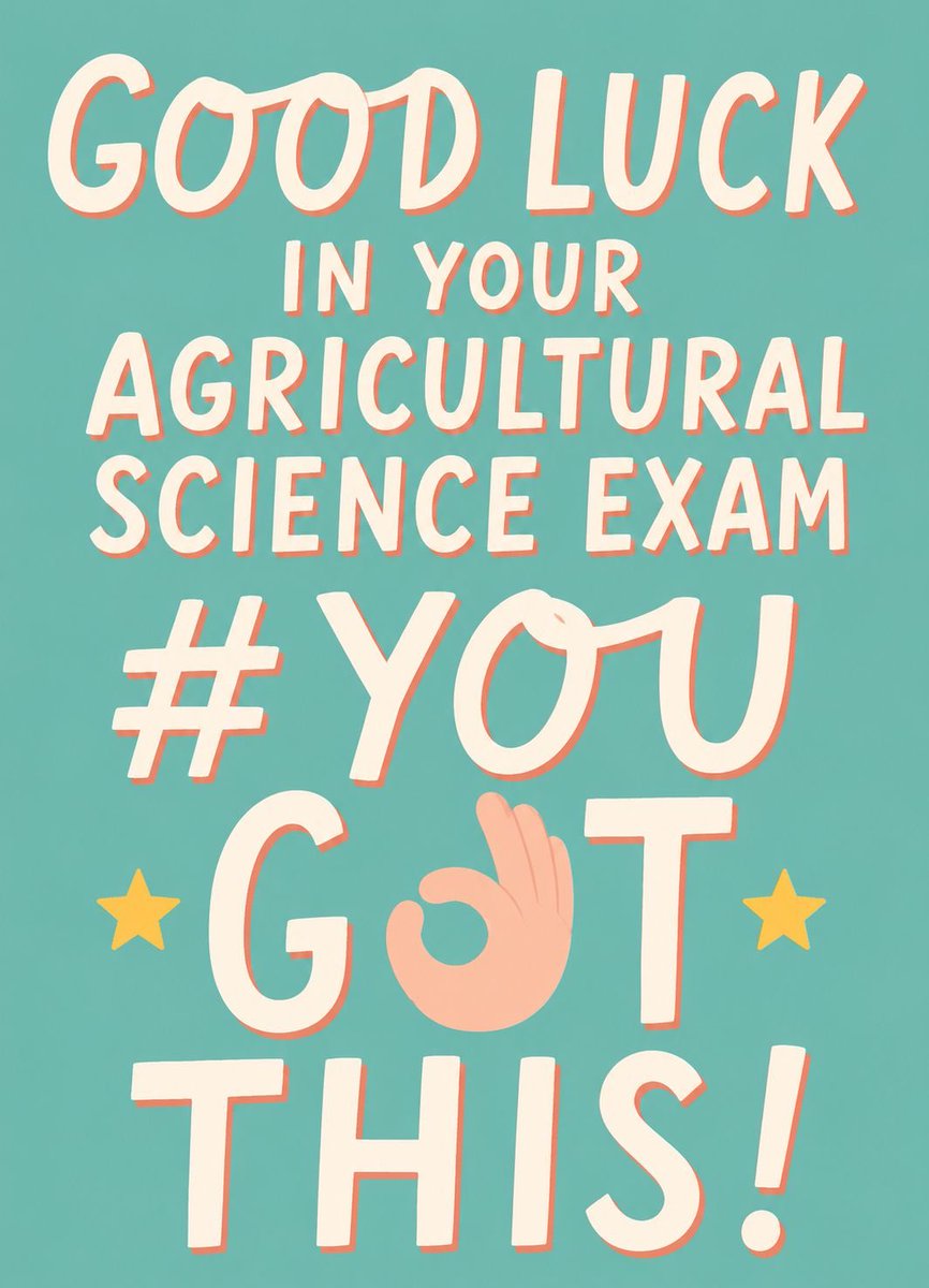 AgScience's tweet photo. To all the Agricultural Science class of 2026 - Best wishes for you exam today. 🌾🥔🐏🐄🐮🐎🐓🐷🐂🌾👩‍🌾🧑‍🌾 https://t.co/8ObdkEAwMt