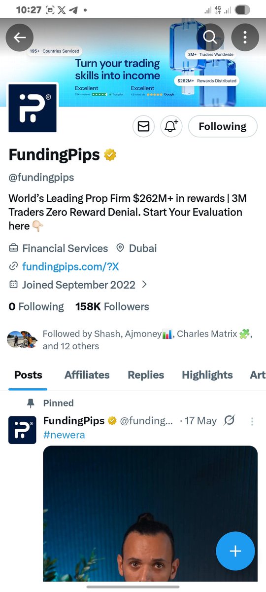 CheefShine_'s tweet photo. @tonysnip3r @ShashtradesGC @fundingpips Done, boss. 💯 💯 https://t.co/OzsD60hqkX