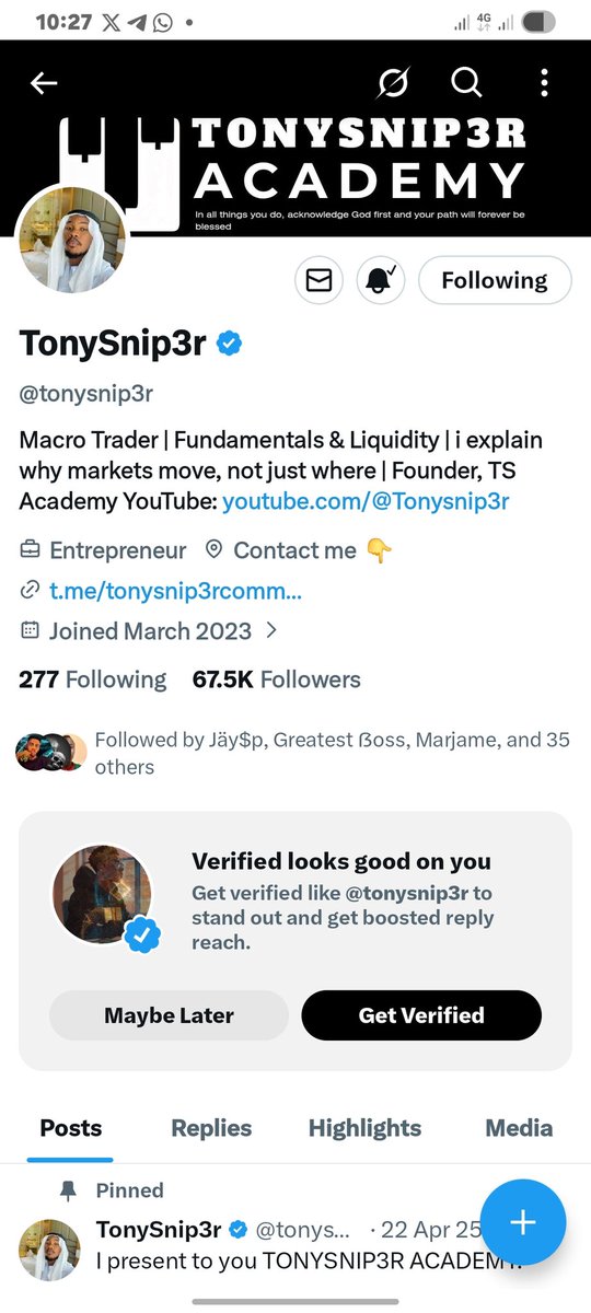 CheefShine_'s tweet photo. @tonysnip3r @ShashtradesGC @fundingpips Done, boss. 💯 💯 https://t.co/OzsD60hqkX