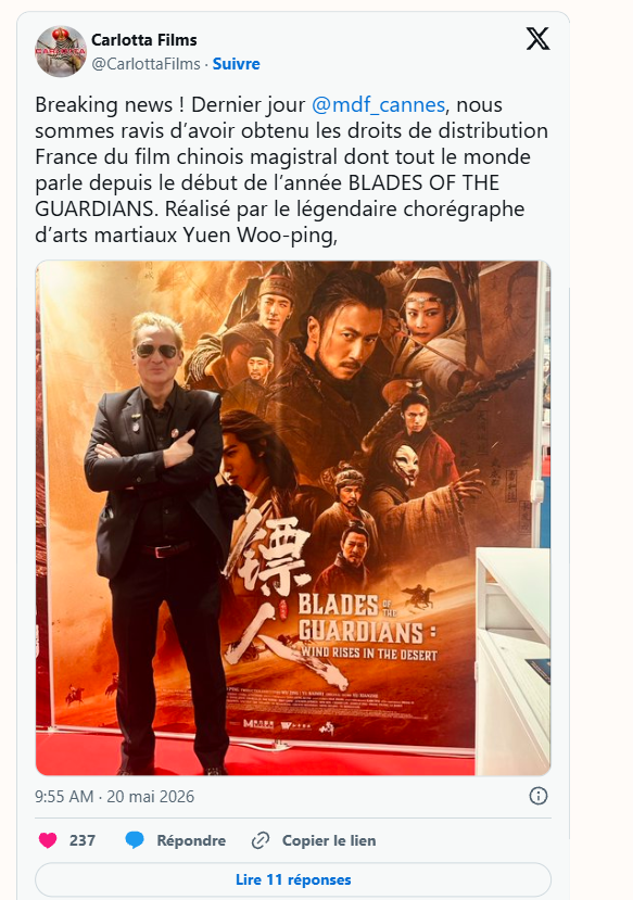 raphrez's tweet photo. @PGaussem Ben si ça va sortir chez nous, c'est Carlotta qui a chopé les droits a Cannes: https://t.co/xzWMT1HF3p
