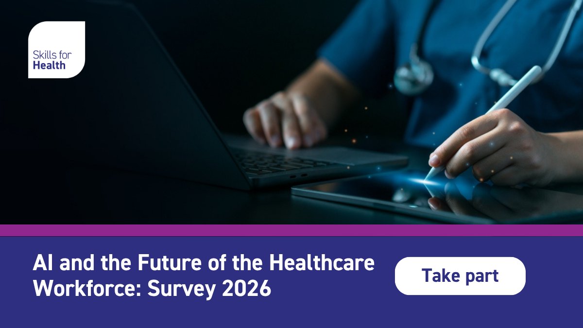 skillsforhealth's tweet photo. As AI adoption accelerates across the NHS, we need to hear from the workforce.

What’s working? What isn’t? What support is needed?

👉 Take 15 mins to shape the conversation: https://t.co/mcRKwUaTXJ

#AIinHealthcare https://t.co/P6XYNGIOeV