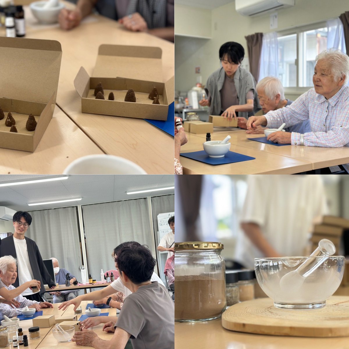 concent_osaka's tweet photo. お香づくり、ゆるゆる体操、ヘッドスパ、みなさん楽しんで頂けて嬉しいです。お世話になった皆さまありがとうございます
#能登半島災害支援活動
#災害ボランティア
#美容ボランティア https://t.co/lmFbvfNUW4