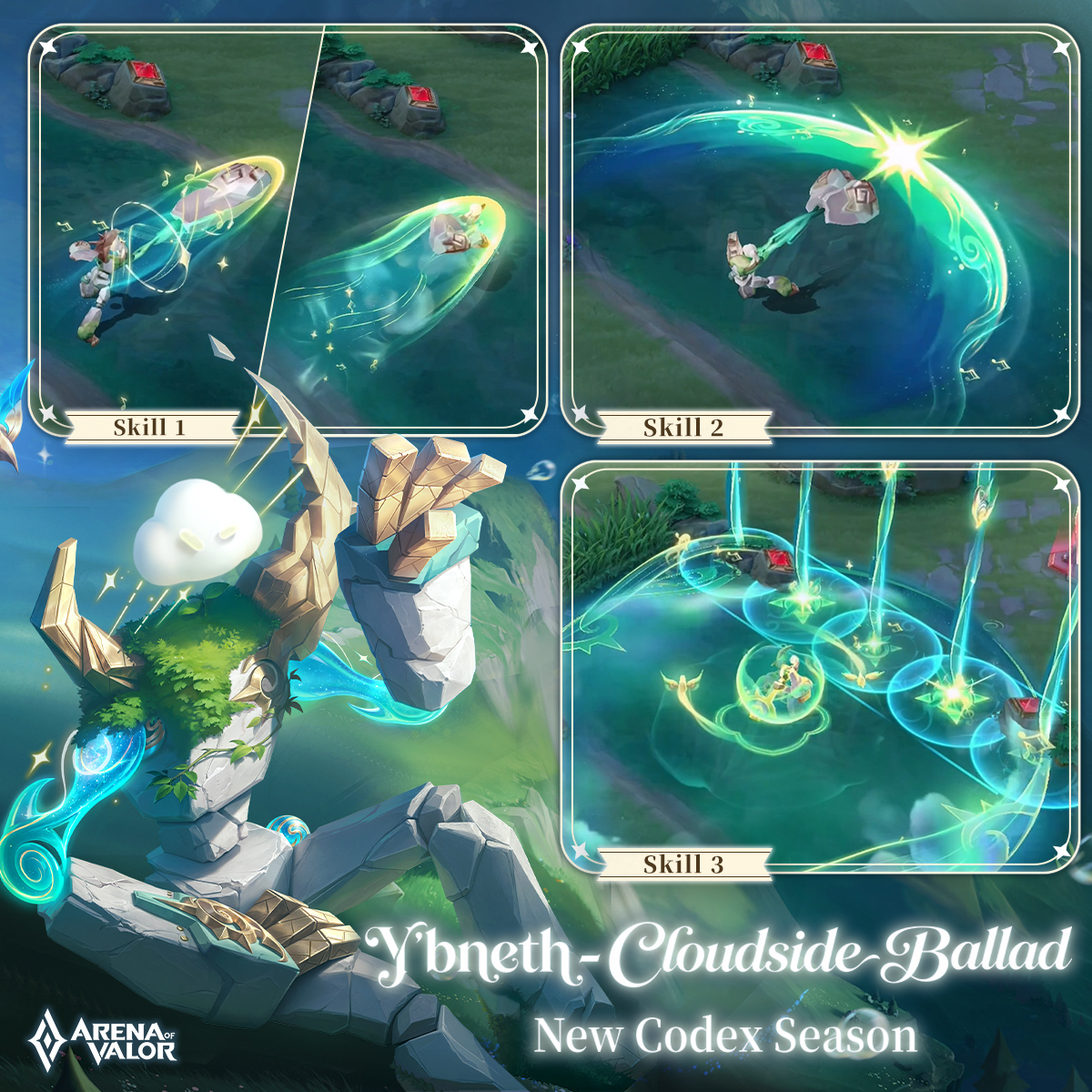 ArenaofValor's tweet photo. 🎼 This time, the skill design is music-themed! 
🎶 Join Erin and Y'bneth—let the performance begin!

#ArenaofValor #AOV https://t.co/e55qDS5Vqc