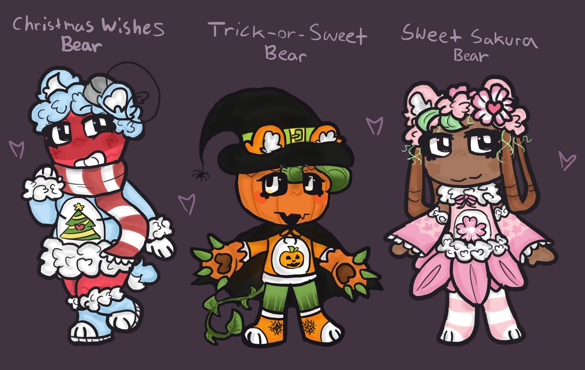 galaxy_katyt's tweet photo. holiday mains as care bears !! :3
#dandysworld #dandysworldfanart https://t.co/ITUNB5nQ7k