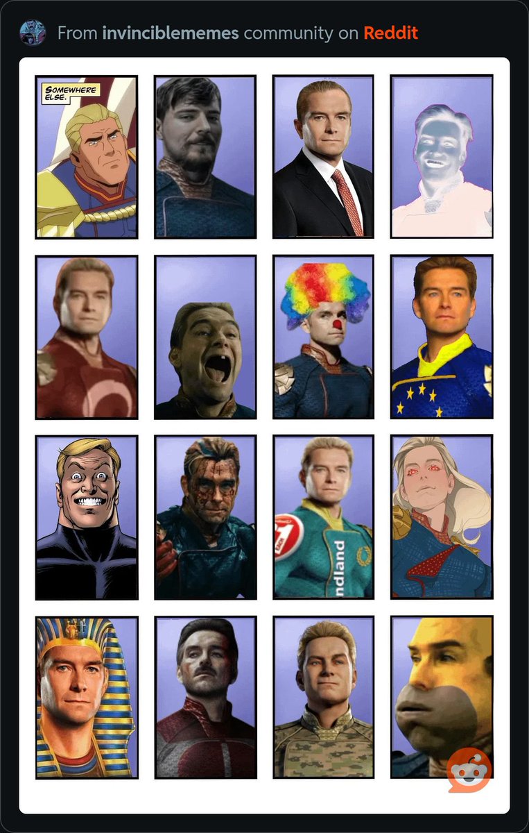 ZealousQuin's tweet photo. What if angstrom levy send the homelander variants instead of invincible variants https://t.co/F9biX0LRUj