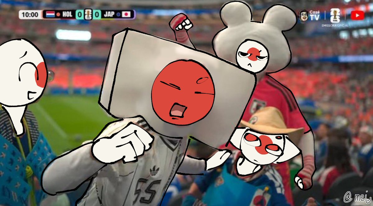 meibuff9923's tweet photo. Worldcup🇰🇷🇯🇵(+🇲🇽)
#countryhumans https://t.co/MmIiEieElQ