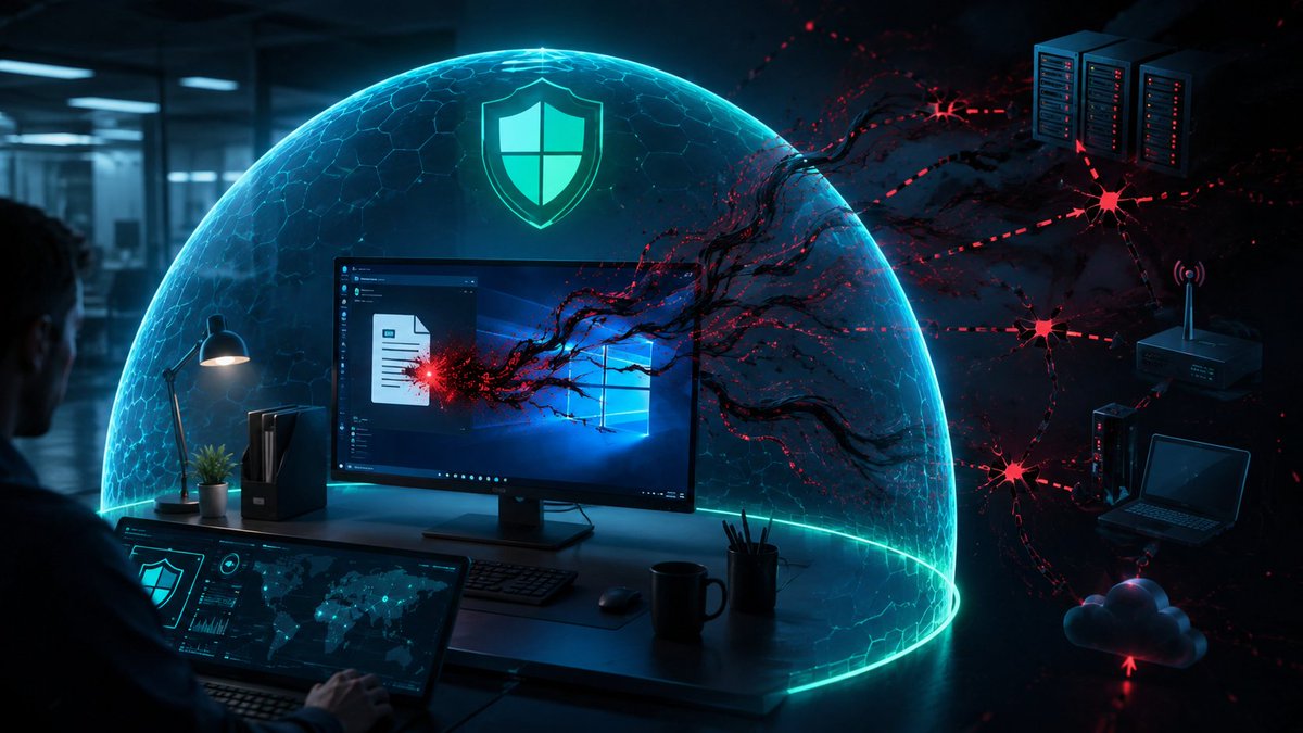 Sekurak's tweet photo. 🚨 Nowość w usłudze Microsoft Defender for Endpoint (MDE)

👾 Uruchomiłeś podejrzany załącznik i zainfekowałeś maszynę? Już nie trzeba czekać na reakcję administratora. 🛡️ Microsoft automatycznie odetnie zainfekowany komputer od sieci.
🛠️ Funkcjonalność dostępna jest na urządzeniach klienckich z systemem Windows 10 oraz Windows 11 w wersji Pro oraz Enterprise po zakupieniu odpowiedniej licencji na Defendera (Defender for Endpoint Plan 2, lub pakiet Microsoft 365 E5 / Business Premium).
🛑 W przypadku rozwiązań serwerowych oraz stacji z Linuksem nadal wymagana jest manualna reakcja administratora i świadome odłączenie podejrzanej maszyny.
⚡ Po wyeliminowaniu zagrożenia, administrator może jednym kliknięciem zdalnie przywrócić dostęp do zablokowanej maszyny.

👉 Szczegóły: https://t.co/0W5gzkgAfP