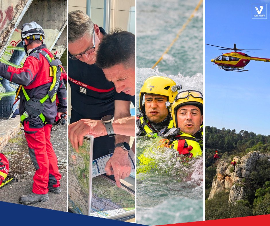 EntenteValabre's tweet photo. ➡️ Cette semaine, l’Entente Valabre, au titre de la formation, a le plaisir d’accueillir 253 stagiaires et 57 intervenants sur 28 formations pour accompagner le développement des compétences lors des stages suivants :  

· 36 stagiaires suivent la formation FMPA FDF à distance au profit du @sdis_06, du @SDIS40 et du SDIS de Loire Atlantique,
· 12 stagiaires suivent la formation Chef de colonne FDF – FDF4,
· 15 stagiaires suivent la formation Equipier pélicandrome,
· 7 stagiaires suivent la formation Chef d’équipe pélicandrome,
· 12 stagiaires suivent la formation Risques bâtimentaires,
· 6 stagiaires suivent la formation initiale pour le transport des matières dangereuses par avion (IATA),
· 4 stagiaires suivent la formation Initiation aux milieux périlleux,
· 6 stagiaires suivent la formation LEZARD (utilisation de l’interface de treuillage «Lézard ») dans le Var au profit des sapeurs-pompiers du Var @SDIS83,
· 6 stagiaires suivent la formation Recyclage des chefs d’unités #GRIMP au profit de @DisneyFR,
· 11 stagiaires suivent la formation Equipier secours en montagne,
· 8 stagiaires suivent la formation Survie en mer des équipes hélicoptères Douane- Finances,
· 7 stagiaires suivent la formation Officier de liaison aéronefs télépilotés (OLAT),
· 15 stagiaires suivent la formation SAV1 Risque inondation fort courant dans le département de l’Aveyron,
· 57 stagiaires suivent la formation FMPA SAL (nautique) au profit des @sdis01, @sdis26, @SDIS17 et des Charentes Maritimes, @SDIS45, @PompiersDuLot et des @PompiersParis,
· 24 stagiaires suivent la formation Survie en mer des équipages d’aéronefs en milieu nautique (HUET) au profit des SDIS,
· 12 stagiaires suivent la formation FDF en #Colombie.

@ENSOSP @ECASCVALABRE @SecCivileFrance