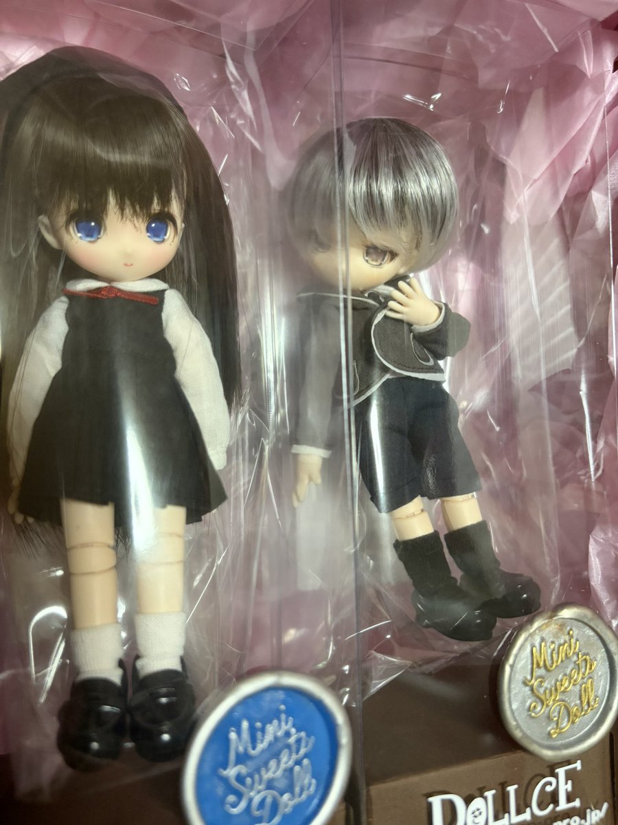 auroralufe's tweet photo. DOLLCE様の #ミニスウィーツドール(@minisweetsdoll) のスマイルセルフィーユちゃんとホップさんが今日無事に我が家にやって来ました☺️
今回も素敵で可愛い子のご縁ありがとうございます☺️
毎回お迎え時にポーズとってて可愛い🥰 https://t.co/1hWDNqTsv8
