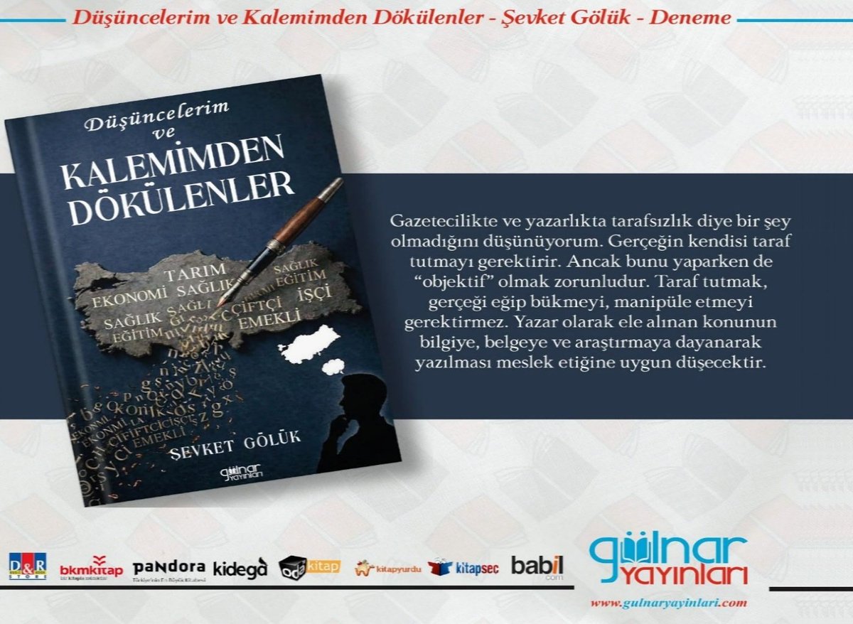 sevketgoluk's tweet photo. 📣 Düşüncelerim ve KALEMİMDEN DÖKÜLENLER
📖 Gülnar Yayınlarından "Düşüncelerim ve Kalemimden Dökülenler" isimli kitabım çıktı.
#sevketgoluk
#Tekniker #Yazar
#Türkiye
#Merak #Sorgu #Cevap
#Kitap #Kalem #DKD
#DüşüncelerimveKalemimdenDökülenler https://t.co/o3sZ4gUFhS
