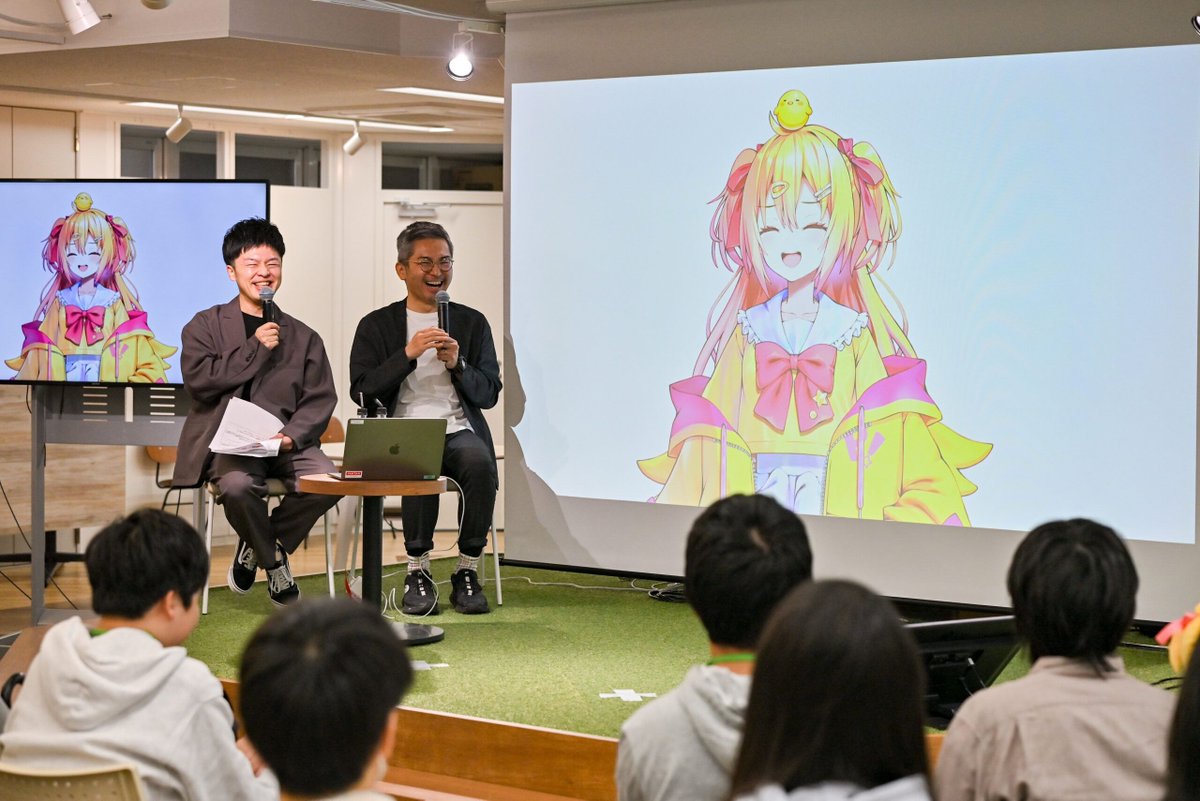 VantanPRESS's tweet photo. ブログ更新情報／【バンタンクリエイターアカデミー】【スプリングセミナー2026】P丸様。来校！10周年の軌跡をお祝いして、お笑い芸人・ヴェートーベンさんとの爆笑トークセミナーを開催 https://t.co/WBzrU0wjgR https://t.co/rMGjxm9rCU