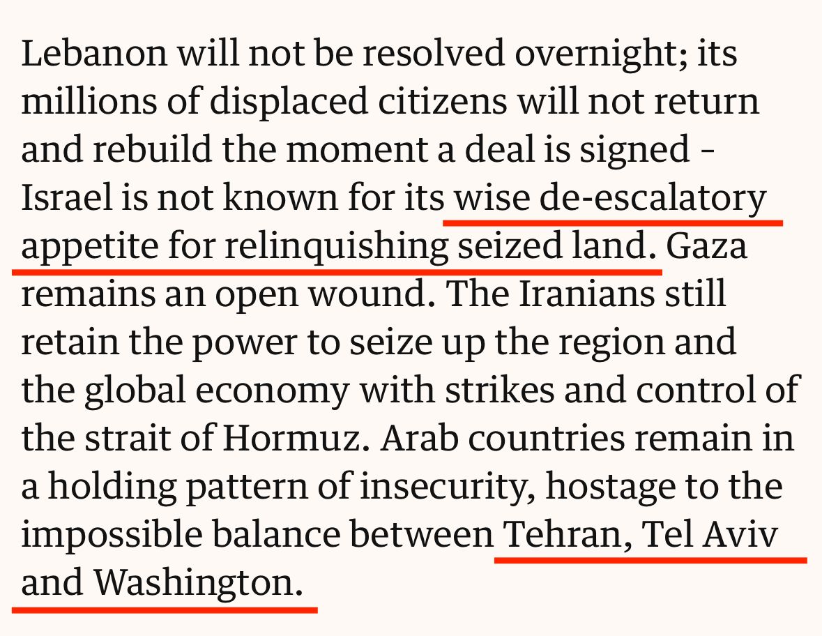 HonestReporting's tweet photo. Hey, @NesrineMalik:

1. Israel has repeatedly traded land for peace - including territory larger than the State of Israel itself. Some of those withdrawals were rewarded with rockets.
2. Tehran and Washington are capital cities. Tel Aviv is not.

Basic history. Basic geography.

Both seem useful when writing columns for @guardian.
