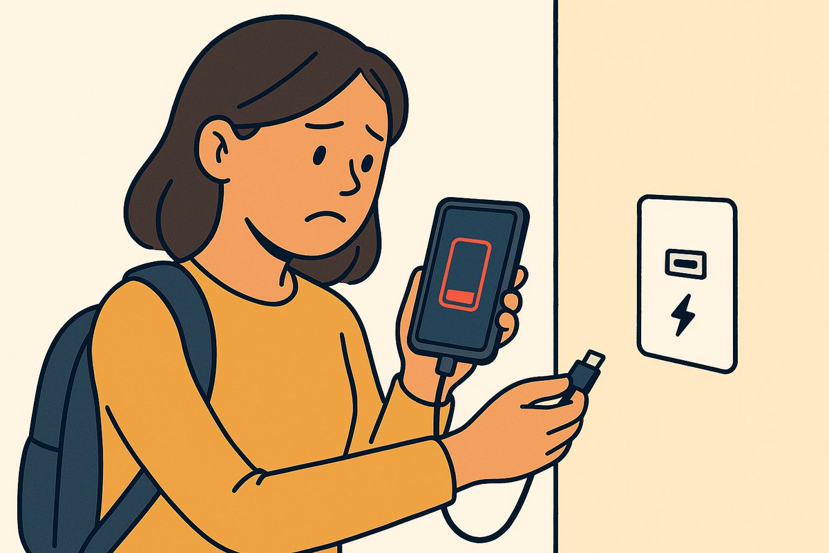 WhitingsITS's tweet photo. 🔌 Low battery at the airport, station or shopping centre? Think twice before using public USB ports.

Compromised ports can expose your device to data theft or malware.

Stay safer:
✅ Use your own charger
✅ Carry a power bank
✅ Use a charge-only cable https://t.co/ACRFpIZsLb