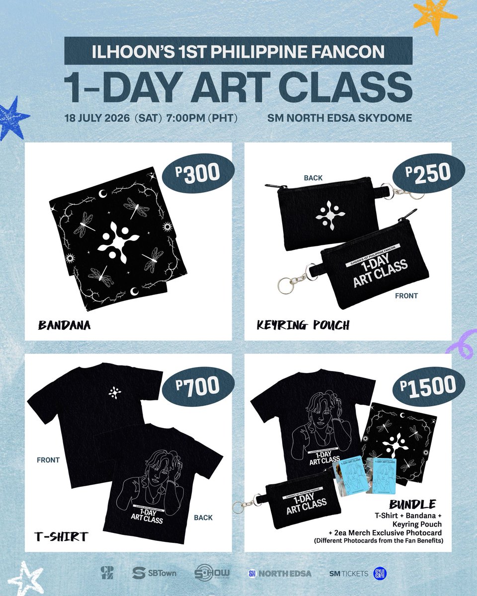 officialsbtown's tweet photo. LOONEEs, it's finally here! 💙

ILHOON's 1st Philippine Fancon: 1-DAY ART CLASS Exclusive Merch 🎨

Pre-order starts:
🗓️ June 18, 2026 - 10:00 AM until June 22, 2026 - 12:00 PM

Pre-order link will be released on the day. 

#ILHOON
#ILHOON_in_Manila
#SBTOWN https://t.co/xNFeqawHeF