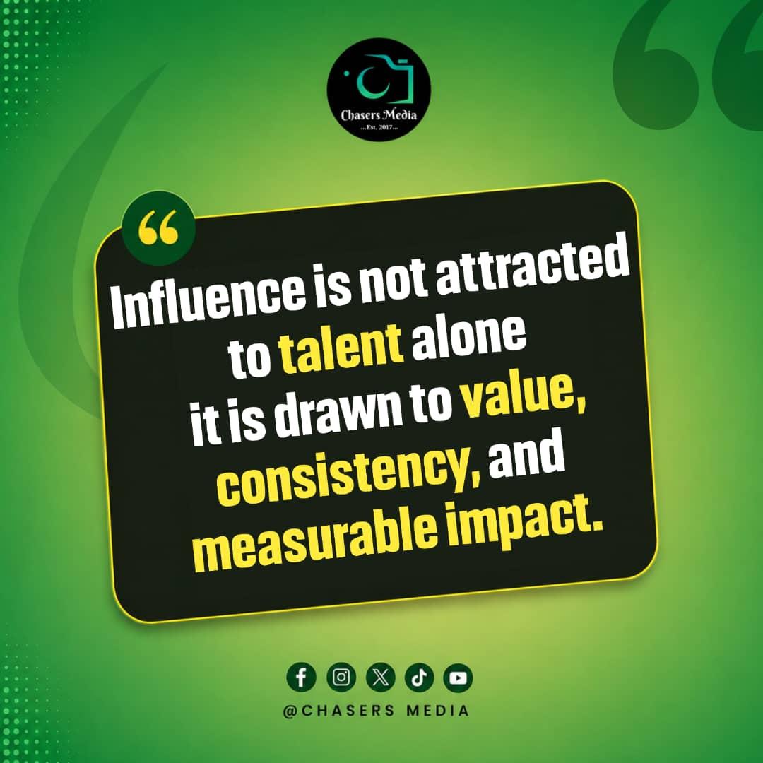 ChasersMedia001's tweet photo. Talent gets attention.

Value, consistency, and impact build influence.
Growth expands your capacity. 
The marketplace only responds to evidence, not just passion.

Stop waiting to feel ready.
Start building what speaks for itself.

Repost if this is your reminder for today. https://t.co/vPJtktBWcv