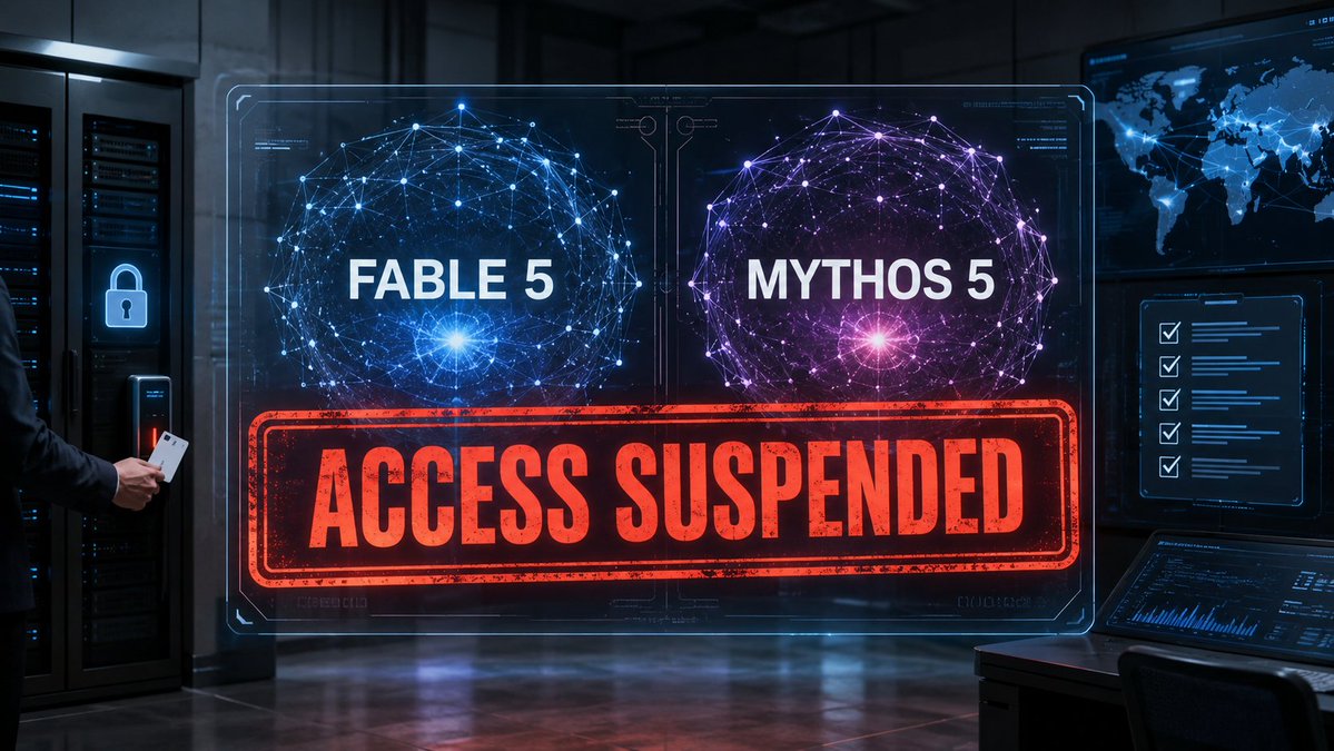 haxurus's tweet photo. 1/ Anthropic just gave us a preview of the next AI fight:

not “which model is smarter?”
but “who is allowed to use the smartest models at all?”

On June 9, Anthropic launched Claude Fable 5 and Claude Mythos 5. https://t.co/8gI1b4wbSC