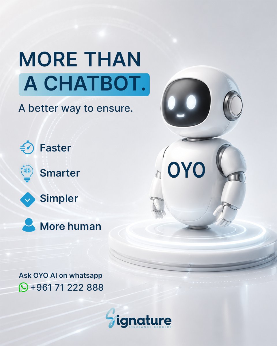 elio_sabbagh's tweet photo. From understanding your coverage to getting instant support on WhatsApp, OYO helps you navigate insurance in a faster, clearer and more intuitive way with SIB.
Less confusion.
More confidence.
All in one chat.
#SIB #OYO https://t.co/RAa3W94CFK
