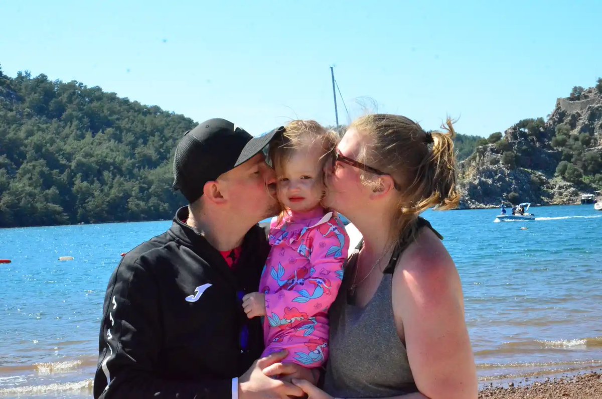 carliwigham's tweet photo. Happy birthday to the best daddy and partner. Thank you for all you do for us. Love your girls🩵 @LiamTait92 https://t.co/M430OjlUJB